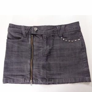 RACHEL ROY New Distressed Grey Denim Mini Skirt. Size27. NWOT